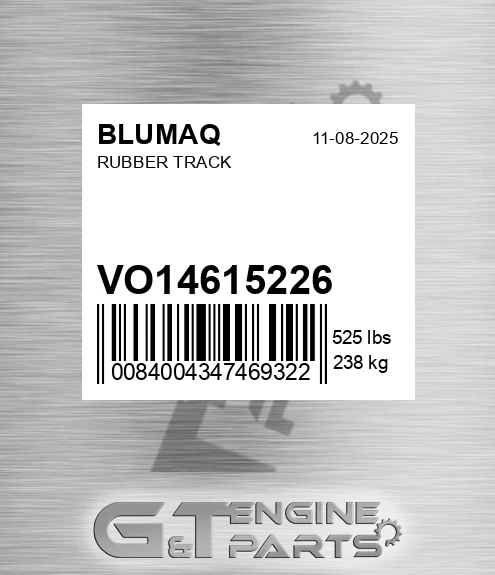 VO14615226 Rubber Track for BLUMAQ