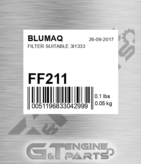 FF211 BLUMAQ Filter Suitable 3i1333