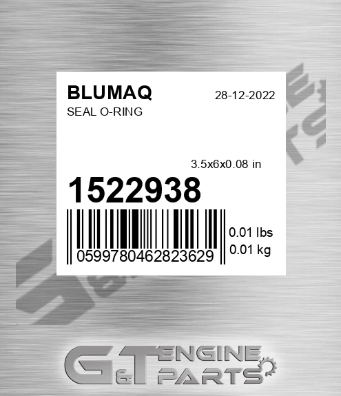 152-2938 Seal O-ring for BLUMAQ