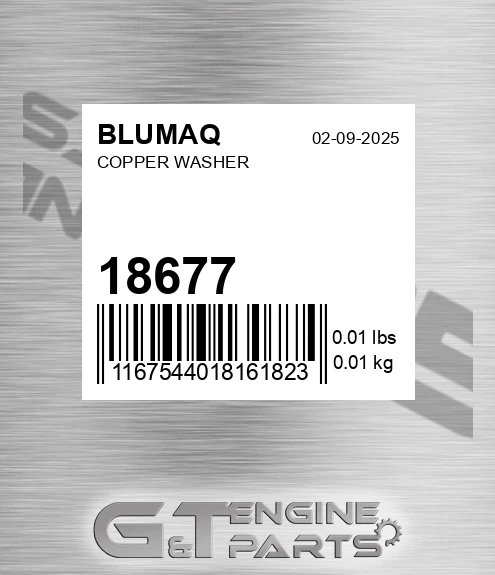 18677 BLUMAQ Copper Washer