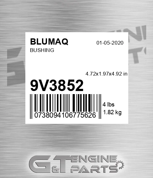9V-3852 Bushing for BLUMAQ