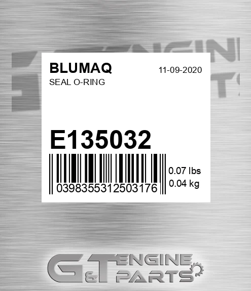 E135032 Seal O-ring