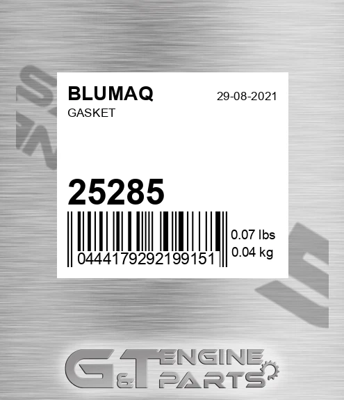 25285 Gasket for BLUMAQ