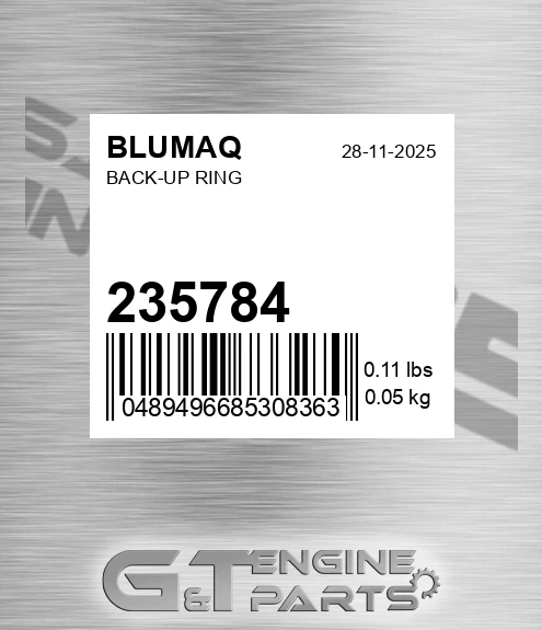 235784 BLUMAQ Back-up Ring