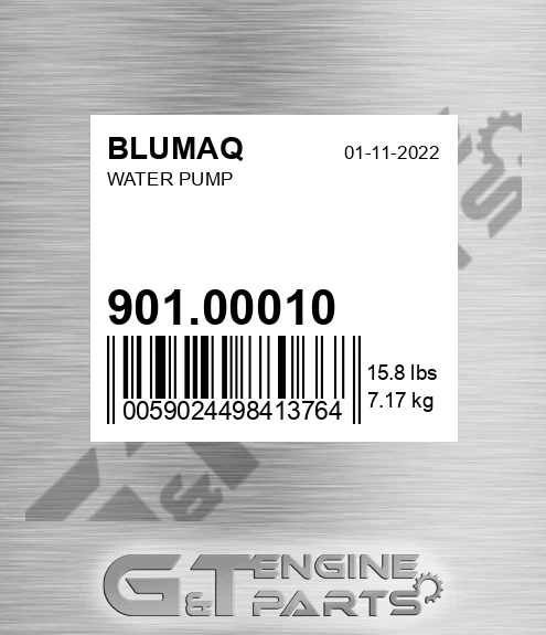 901.00010 Water Pump for BLUMAQ