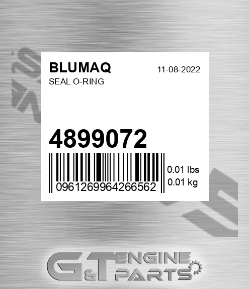 4899072 Seal O-ring