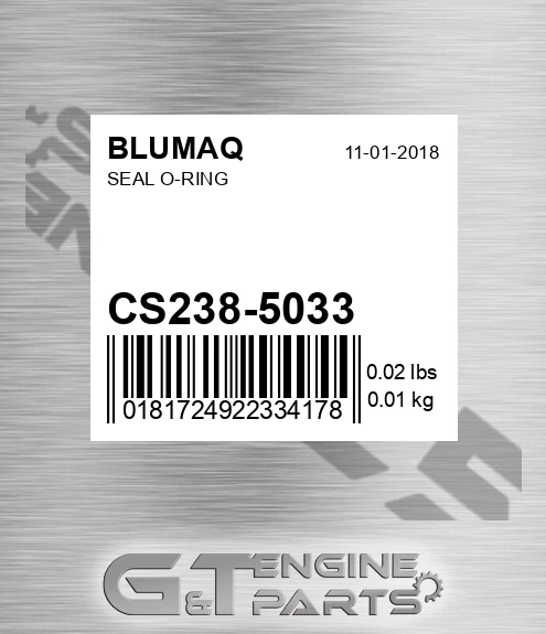 CS238-5033 Seal O-ring