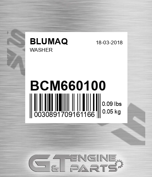 BCM66010.0 Washer for BLUMAQ