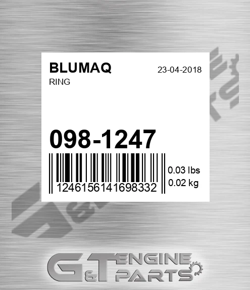 098-1247 Ring for BLUMAQ