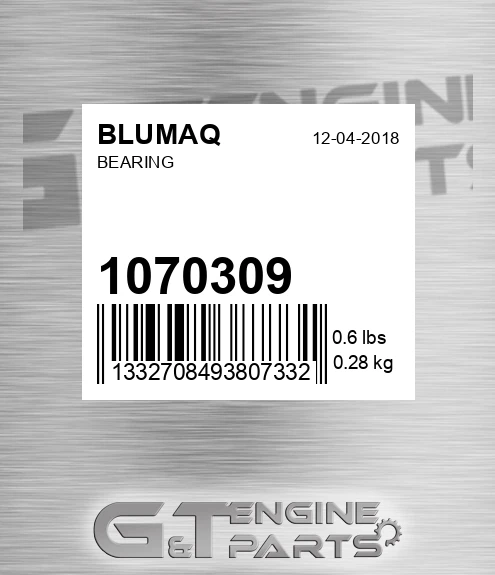 107-0309 Bearing for BLUMAQ