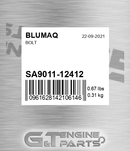 SA9011-12412 Bolt for BLUMAQ