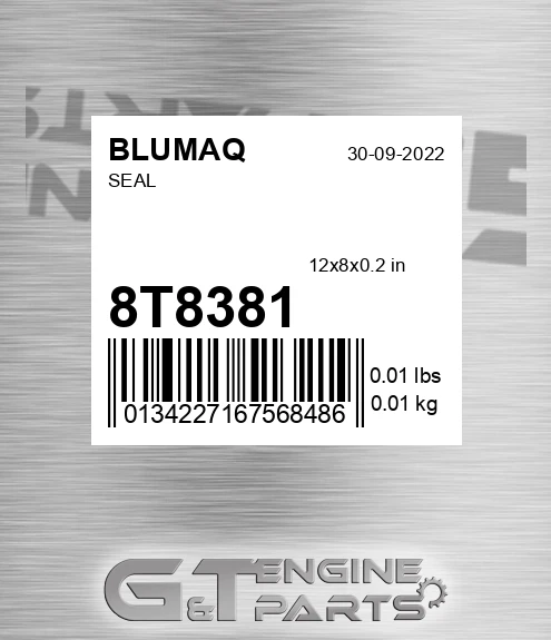 8T-8381 Seal for BLUMAQ