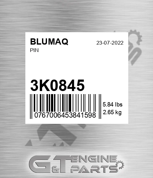 3K-0845 Pin for BLUMAQ
