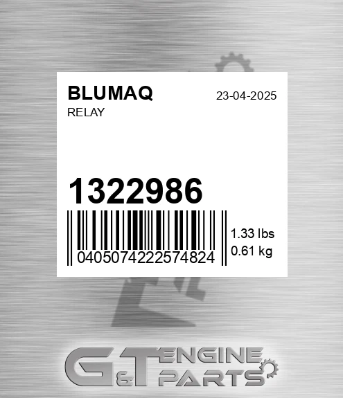 1322986 Relay for BLUMAQ