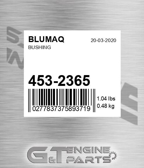 453-2365 Bushing for BLUMAQ