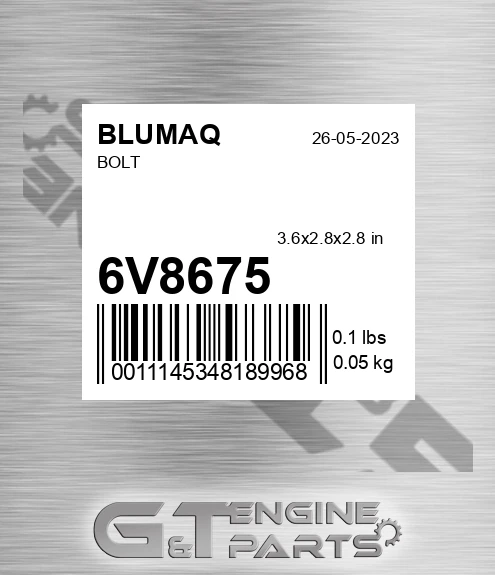 6V-8675 Screw for BLUMAQ