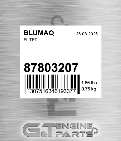87803207 Filter for BLUMAQ