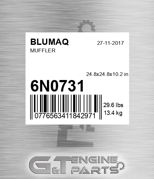 6N-0731 Muffler for BLUMAQ