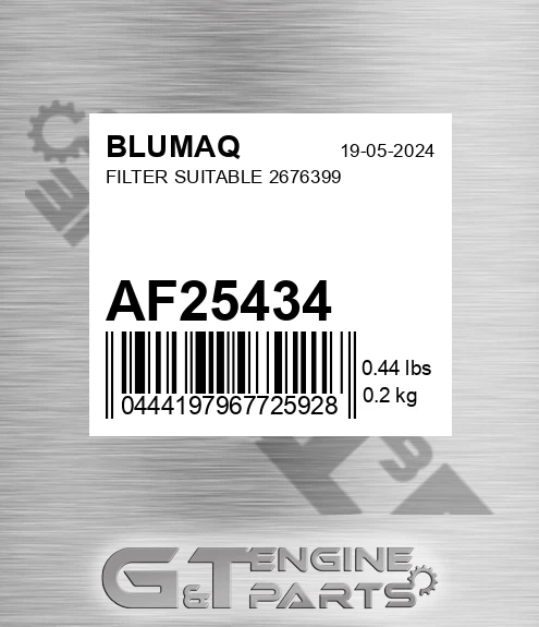 AF25434 BLUMAQ Filter Suitable 2676399