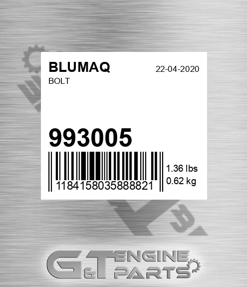 993005 BLUMAQ Bolt