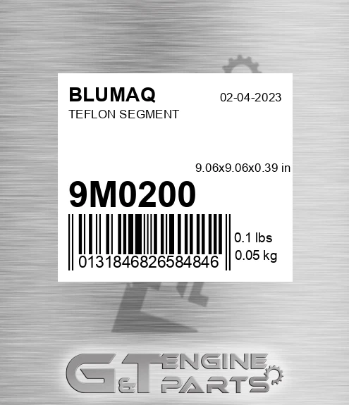 9M-0200 Teflon Segment for BLUMAQ