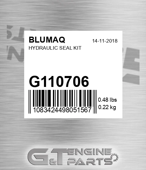 G110706 Hydraulic Seal Kit