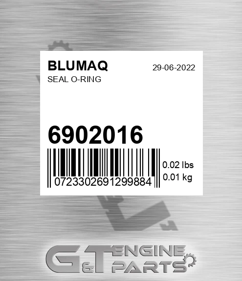 6902016 Seal O-ring