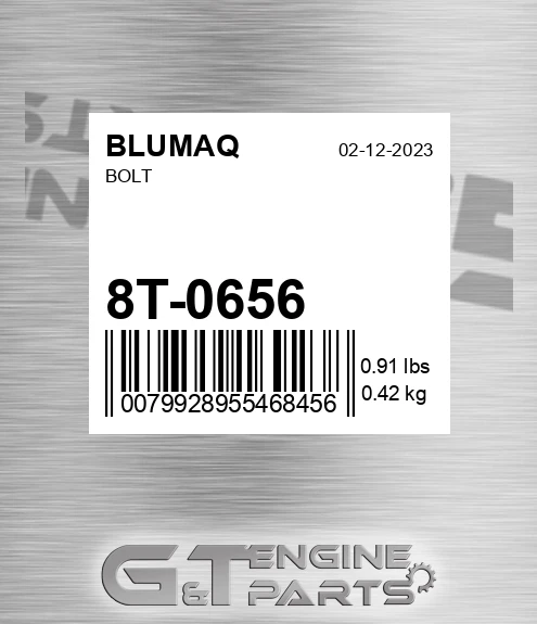 8T-0656 Bolt for BLUMAQ