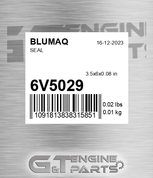6V-5029 Seal for BLUMAQ