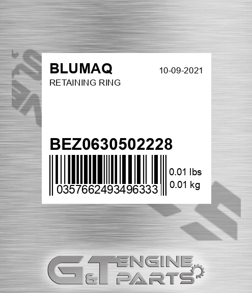 BEZ0630502228 Retaining Ring for BLUMAQ