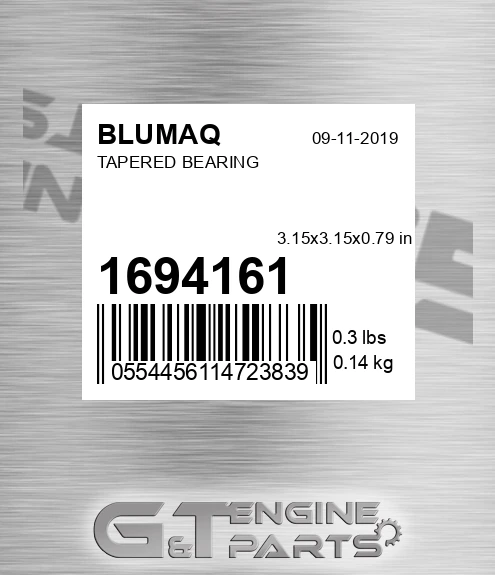 169-4161 Tapered Bearing for BLUMAQ