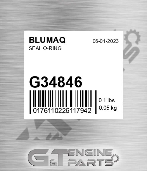 G34846 Seal O-ring