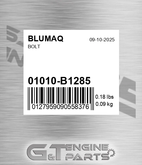 01010-B1285 Bolt for BLUMAQ
