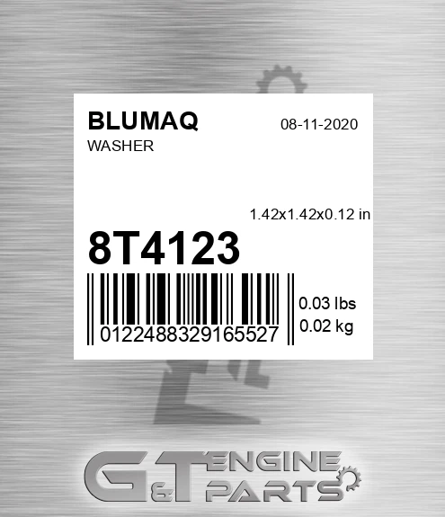 8T-4123 Washer for BLUMAQ