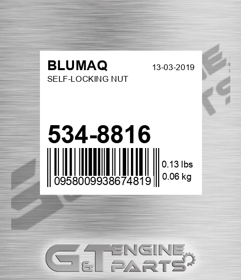 534-8816 Self-locking Nut for BLUMAQ