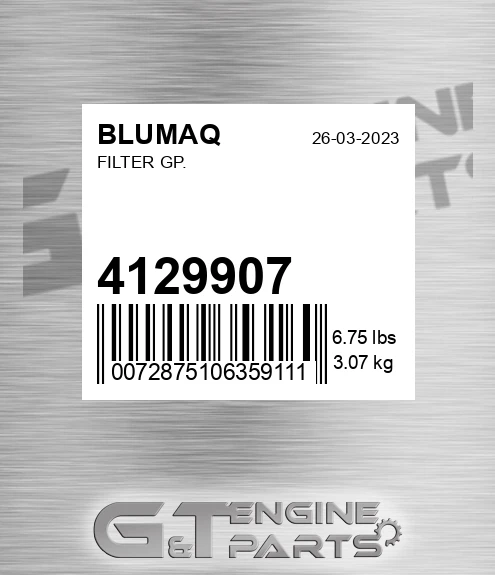 4129907 Filter Gp. for BLUMAQ