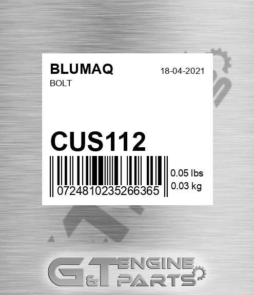 CUS-112 BLUMAQ Bolt