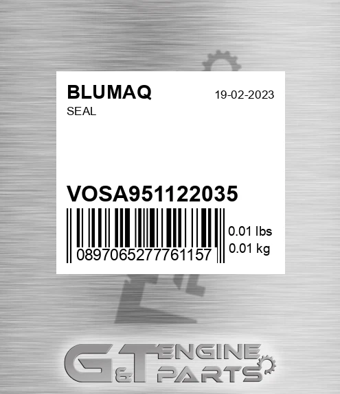VOSA9511-22035 Seal for BLUMAQ