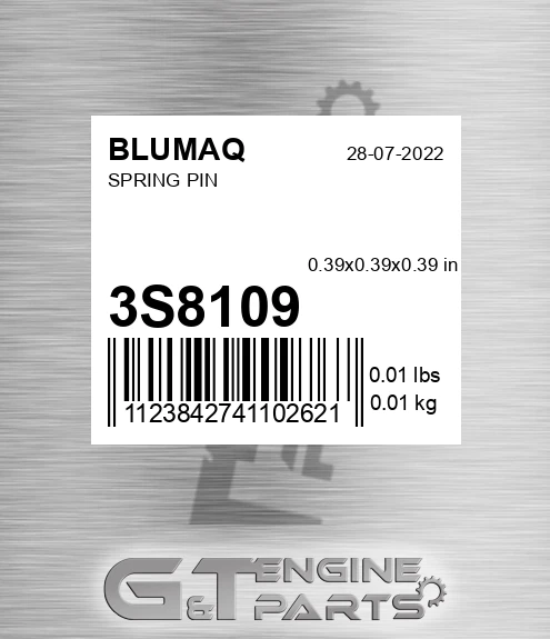 3S-8109 Spring Pin for BLUMAQ