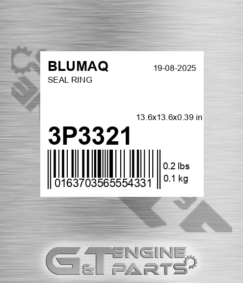 3P-3321 Seal Ring for BLUMAQ