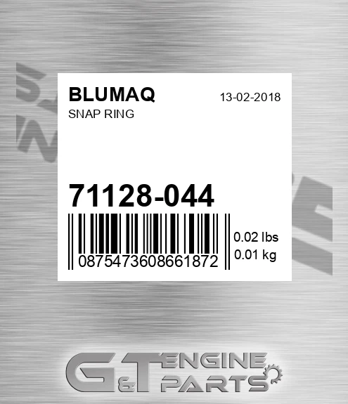 71128-044 Snap Ring for BLUMAQ
