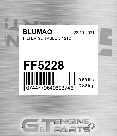 FF5228 BLUMAQ Filter Suitable 3i1212