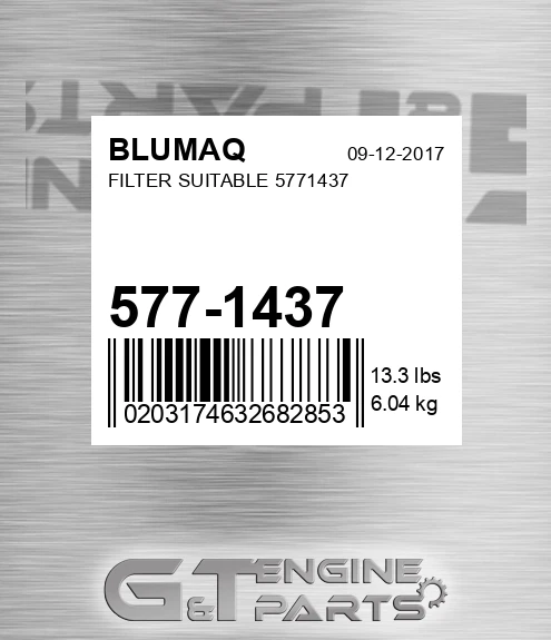 577-1437 Filter Suitable 5771437