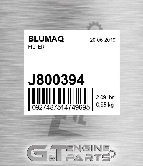 J800394 BLUMAQ Filter