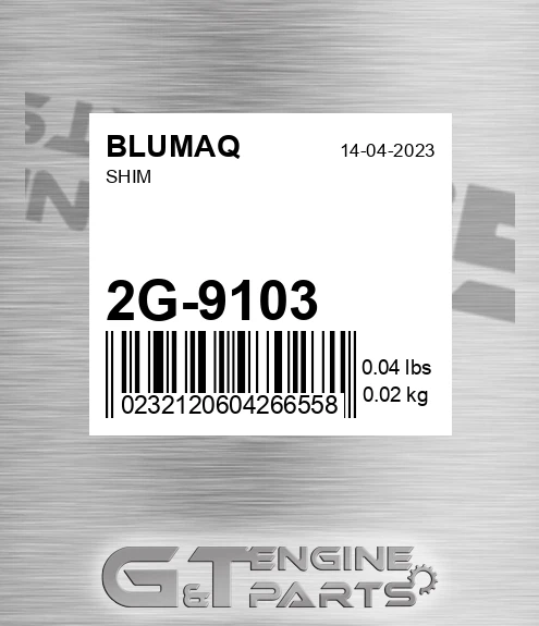 2G-9103 Shim for BLUMAQ