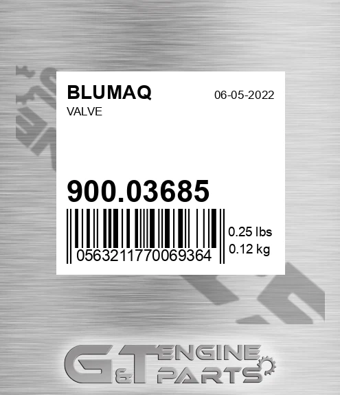 900.03685 Valve for BLUMAQ