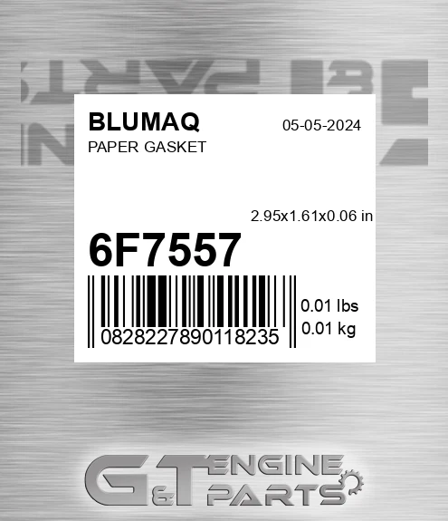 6F-7557 Paper Gasket for BLUMAQ