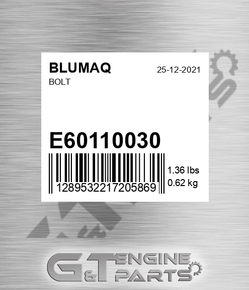 E60110030 Bolt