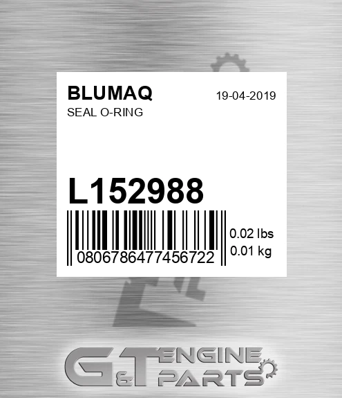 L152988 Seal O-ring