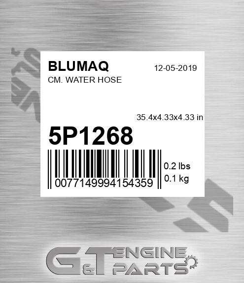 5P-1268 Cm. Water Hose for BLUMAQ